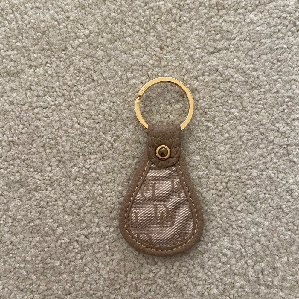 Dooney & Bourke Tan Leather Key chain